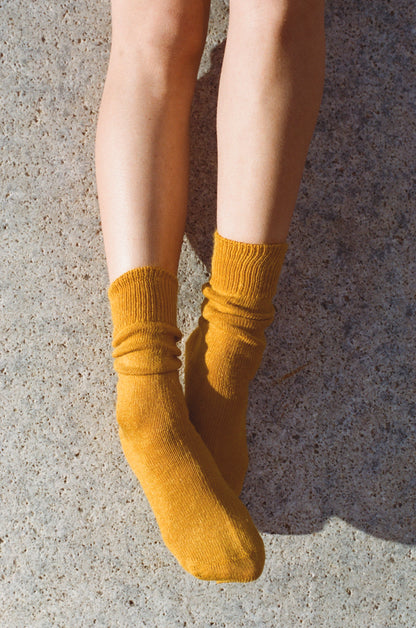 Marigold Classic Mohair Sock
