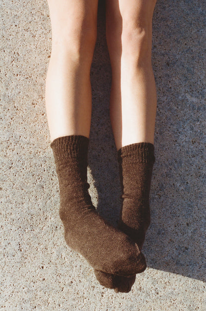 Walnut Classic Mohair Sock