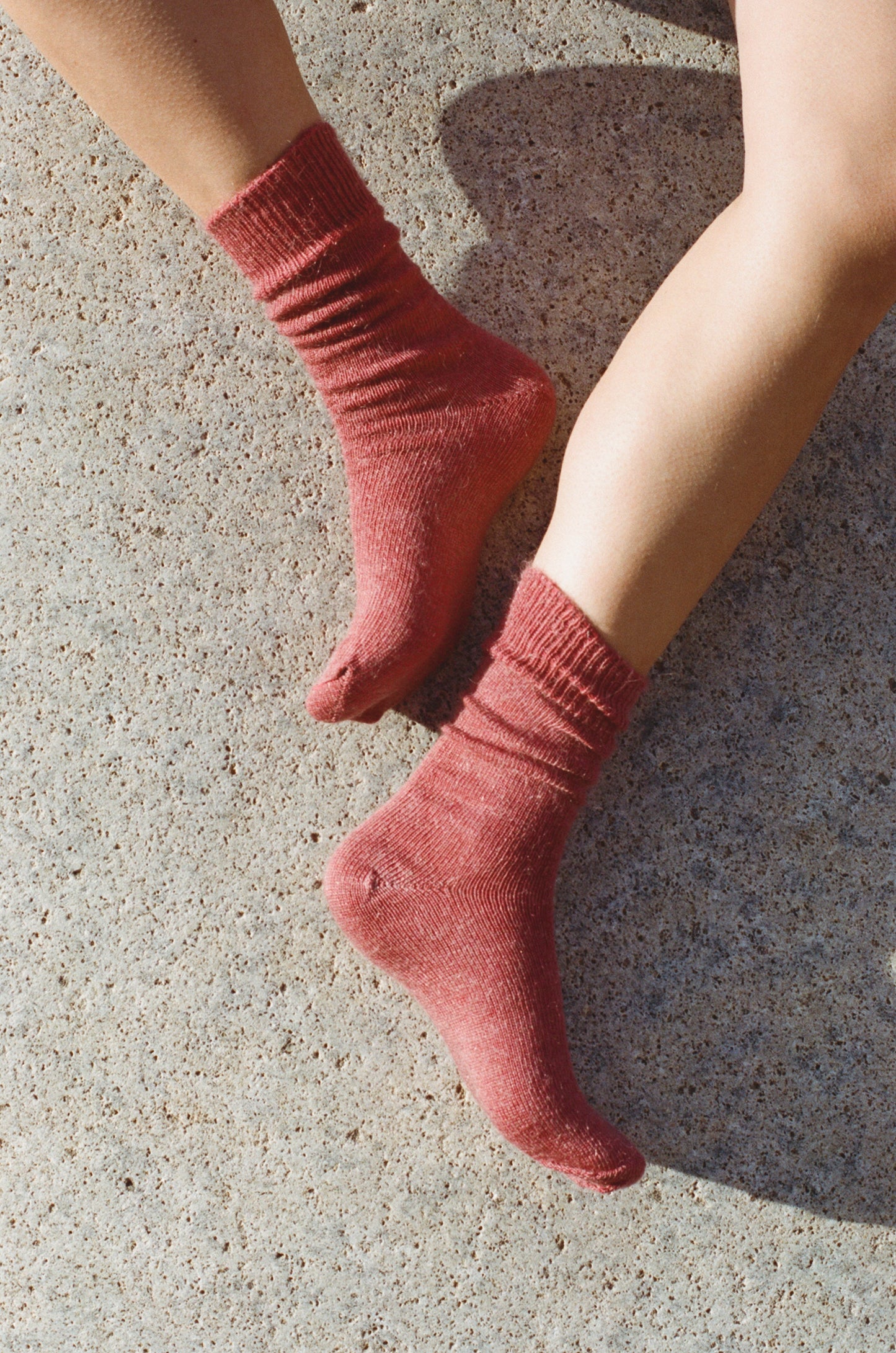 Rhubarb Classic Mohair Sock