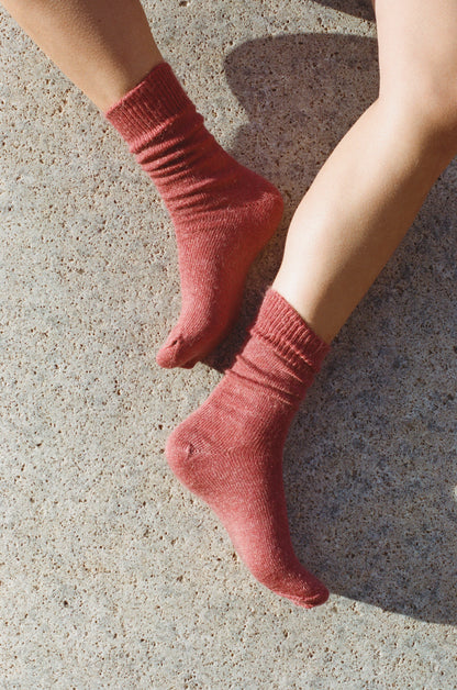 Rhubarb Classic Mohair Sock