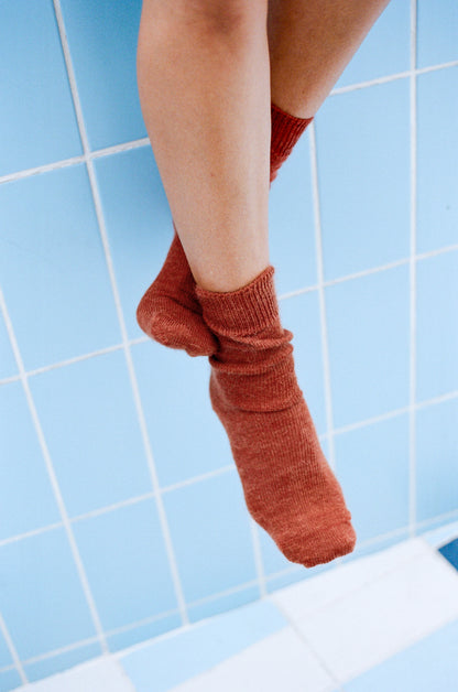 Rust Classic Mohair Sock